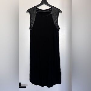All Saints Alienor Dress with Leather Accents